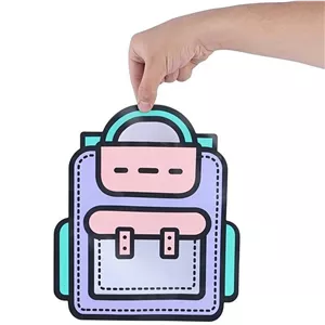 زیپ کیپ فانتزی دسته دار طرح کوله پشتی
