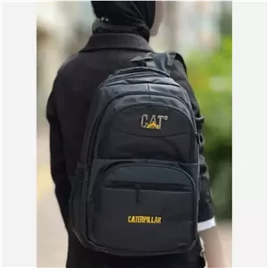 کوله پشتی دبیرستانی برزنتی درجه یک با جای لب تاب و بطری آب رنگ بندی فیلا و کت