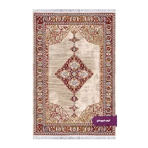 فرش هریس کرم لاکی 500 شانه کد DC500026 (دارای رنگبندی) دیار فرش