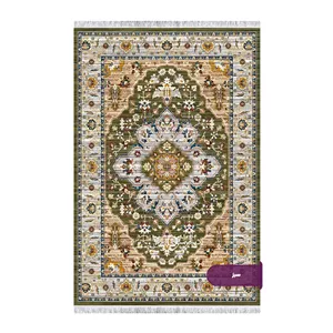 فرش گبه سبز 500 شانه DC500076 (دارای رنگبندی) دیار فرش