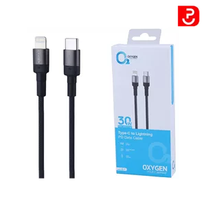 کابل تایپ سی به لایتنینگ فست شارژ اکسیژن مدل LX-1