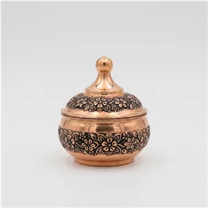قندان قلمزنی مسی مدل گلریزه 