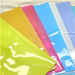پوشه دکمهدار آ4 رنگی (کریستالی شفاف) پاکت کلاسور پلاستیکی مقاوم برای مدارک، دفتر و لوازمالتحریر در 8 رنگ متنوع