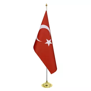پرچم تشریفات کشور ترکیه باسلام