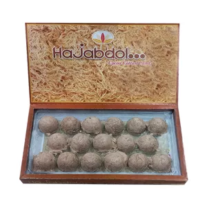 پشمک لقمه ای کاکائویی حاج عبدالله - 350 گرم