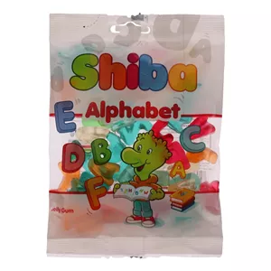 پاستیل میوه ای شیبا مدل Alphabet مقدار 160 گرم