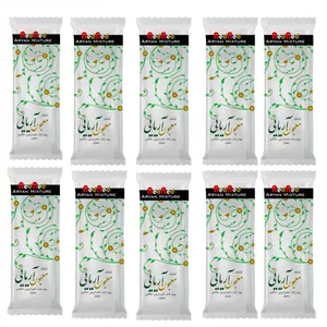 پودر شربت تخم شربتی و خاکشیر و زعفران و پودر نبات ندند - 220 گرم بسته 10 عددی