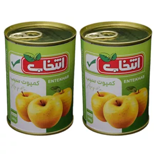 کمپوت سیب انتخاب - 380 گرم بسته 2 عددی