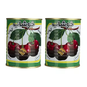 کمپوت گیلاس خوشاب - 350 گرم بسته 2 عددی