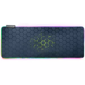 پد ماوس گیمینگ 30 80 RGB دار طرح لانه زنبوری