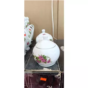قندان چینی گل سرخ