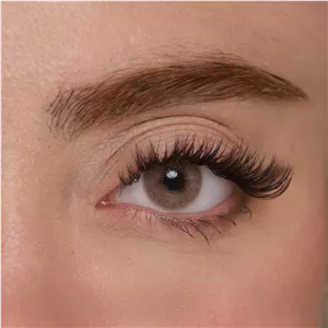 لنز چشم هرا گریس تمیم کانتکت لنز مدل LUMINO HAZEL کد 29 رنگ عسلی خاکی روشن بدون دور