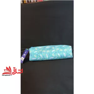 جامدادی مستطیل تک زیپ (رنگ آبی طرح دار) ه-676488