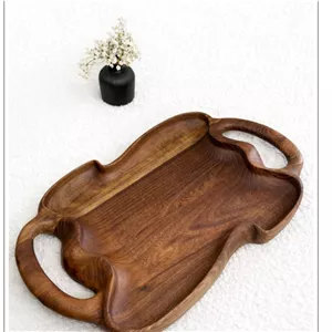 سینی چوبی دفرمه با چوب گردو