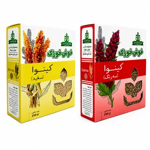 کینوا سه رنگ و سفید خوش خوراک - 250 گرم بسته 2 عددی