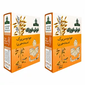 جو دوسر پرک صبحانه فوری خوش خوراک - 200 گرم بسته 2 عددی