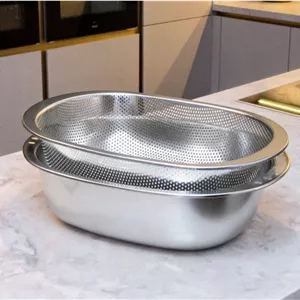 ابکش لگن بیضی نقره ای