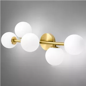 دیوارکوب مدرن شیک فلزی 5 شعله حبابی D140