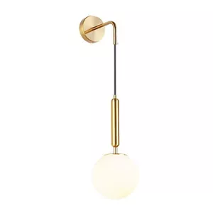 دیوارکوب مدرن شیک فلزی تک شعله حبابی D150