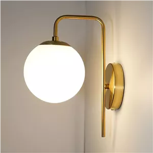 دیوارکوب مدرن شیک فلزی تک شعله حبابی D124