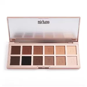 پالت سایه 12 رنگ NUDE WHISPER میچانو MICHANO Eyeshadow Palette