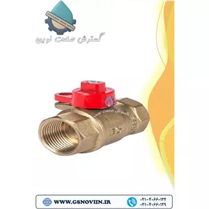 شیر گازی قفلی برنجی دنده ای نگین شیر مدل N104
