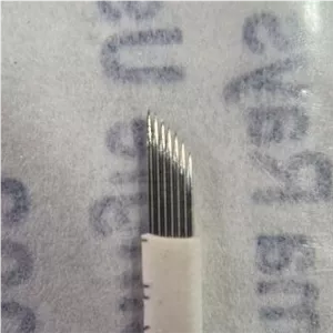 سوزن بلیدینگ اف F سوزن میکروبلیدینگ F اف سرکج سوزن بلید اف F سرکج تیغ بلیداف F سرکج سوزن فیبروز اف F سرکج سفید باریک 