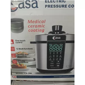  زودپز برقی 6لیتری سوپر کاسا درجه1 طبق عکس ارسال رایگان