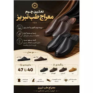 نعلین چرم معراج طب تبریز 