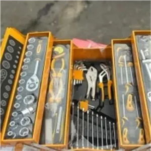 مجموعه ی جعبه بکس و ابزار 85 عددی سه طبقه نیوپاور مدل 29-241