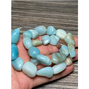مهره سنگ آمازونیت طبیعی درشت 