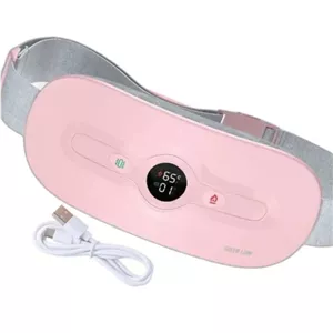 ماساژور برقی بدن گرین لاین مدل Bloom Heat با ماساژ گرمایی و لرزشی، باتری قابل شارژ، کاهش درد قاعدگی و تسکین درد، نشانگر 