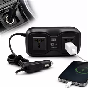 اینورتر فندکی خودرو گرین لاین مدل GC-233 ظرفیت 200 وات