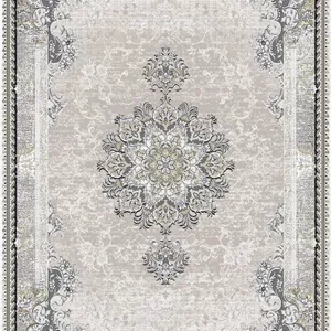 زیر سفره ای مخمل طرح کلاسیک مرکزی دو لایه برند فرمهر کد tbt-f13055