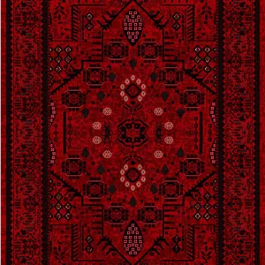 زیر سفره ای مخمل پورشه طرح سنتی زرشکی مشکی فرمهر کد tbt-f13855