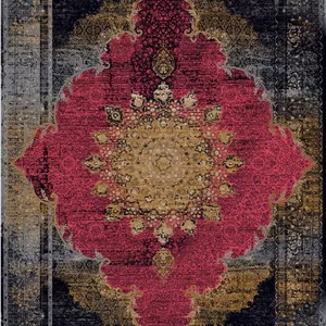 زیر سفره ای مخمل پورشه طرح سنتی چند رنگ فرمهر کد tbt-f13020