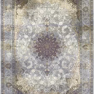 زیر سفره ای مخمل طرح گلدار سنتی بژ فرمهر کد tbt-f13059