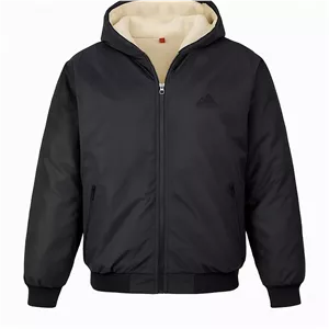 کاپشن مردانه مشکی داخل تمام خز مدل adidas-مشکی پک 2 عددی