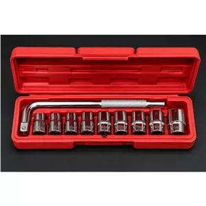 ست بکس 10 پارچه 1 2 اینچ به همراه دسته بکس ال (L-Type) و