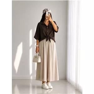 شومیز گره ای کنف