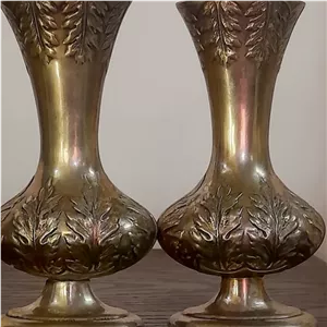 یک جفت گلدان سیلور پلیت مارکدار