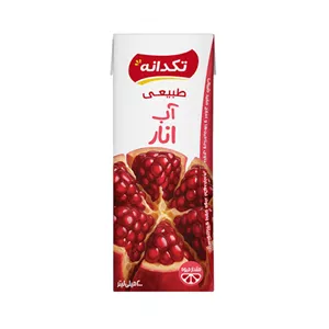آب میوه انار تکدانه حجم 200 میلی لیتر