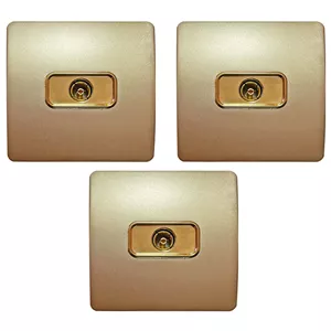 پریز آنتن صنایع آسیا الکتریک مدل BZH-GOLD بسته 3 عددی