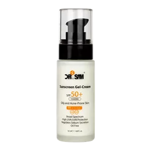ژل کرم ضد آفتاب بی رنگ پوست چرب دکتر سام +SPF50