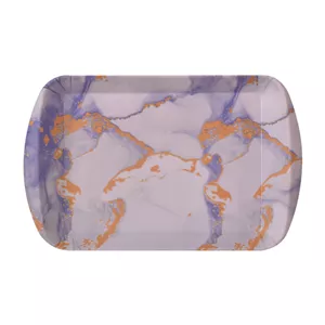 سینی دسته دار مهروز مدل A-1002 ابر و باد سایز 20×32 سانتی متر