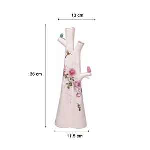 گلدان دکوری گلد کیش مدل نوبل، سرامیک با ابعاد 11.5x11.5x36 سانتی متر و وزن 900 گرم