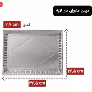 دیس مقوایی 1 کیلویی تقریبا 6 عدد