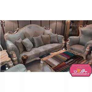 مبل کلاسیک 7 نفره مدل نایس جلومبلی و عسلی