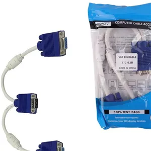  کابل تبدیل 30 سانت Minisky VGA 1 to 2 30cm