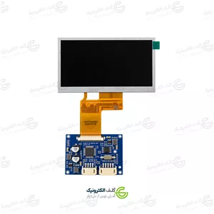 خرید و قیمت ال سی دی رنگی 4.3 اینچ 40 پین مدل ZYX4230PT-7 همراه برد(ماژول) راه انداز
